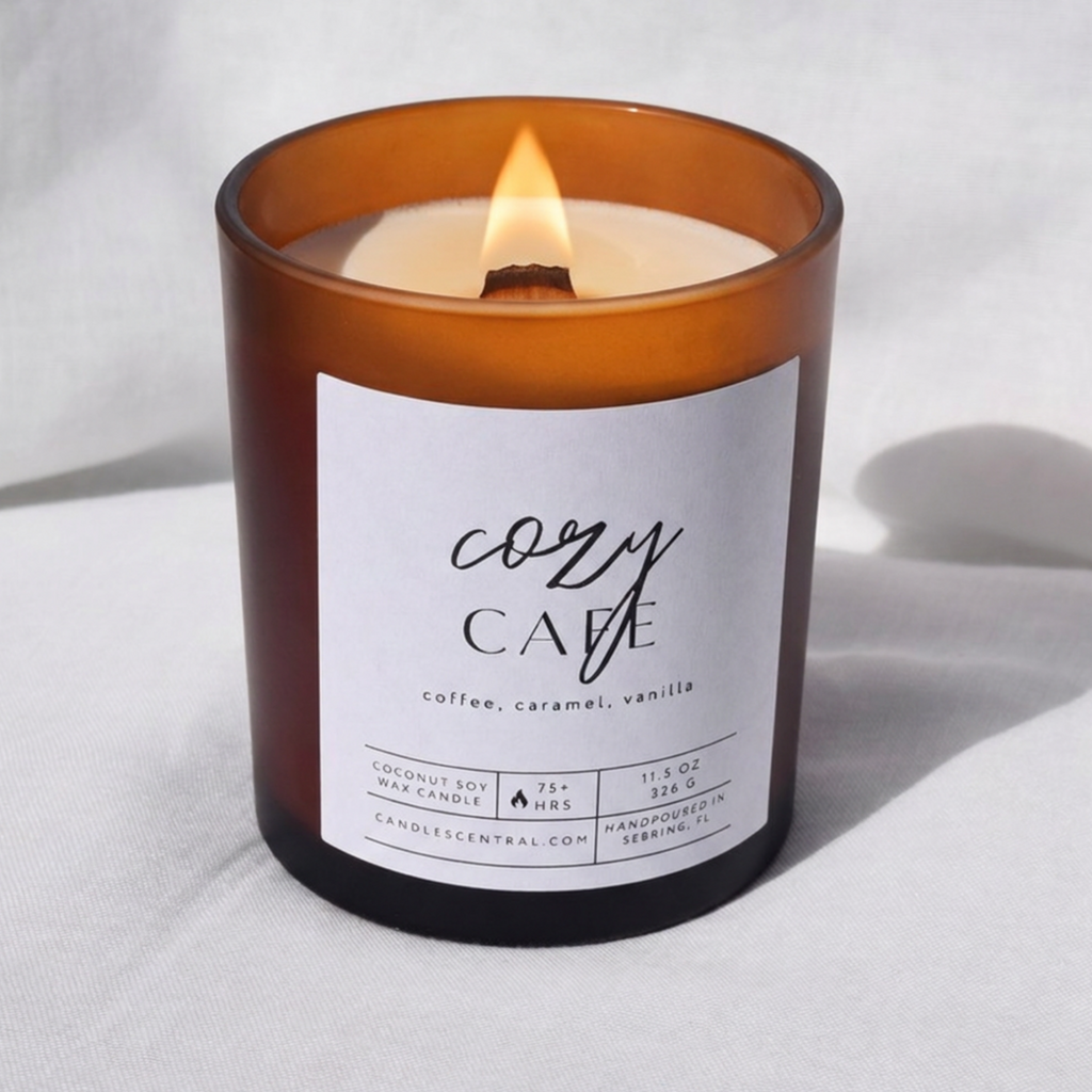 Cozy Cafe, a Coffee, Vanilla, & Caramel Candle