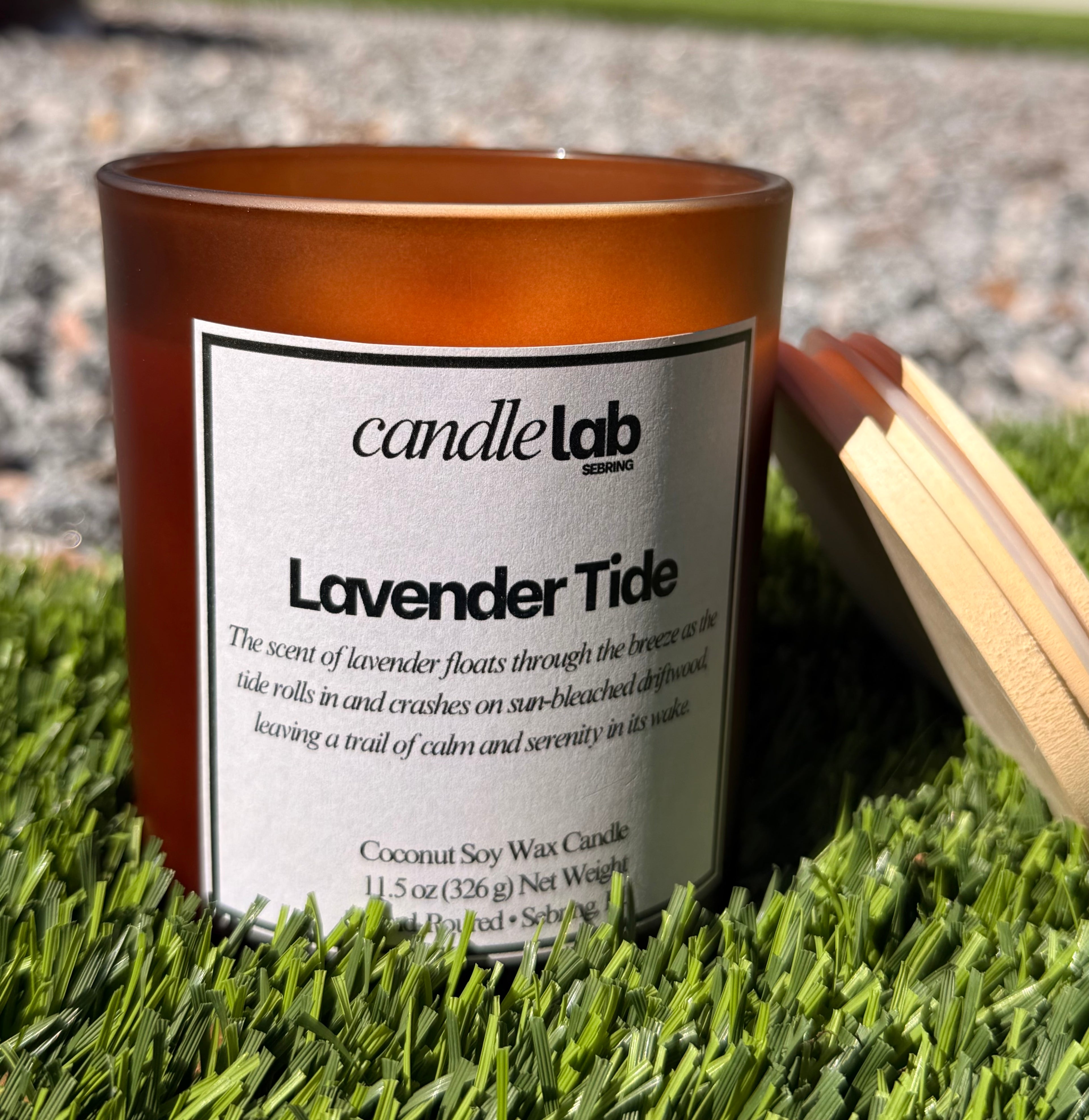 Lavender Tide Candle - Lavender, Eucalyptus, + Cedar Scent