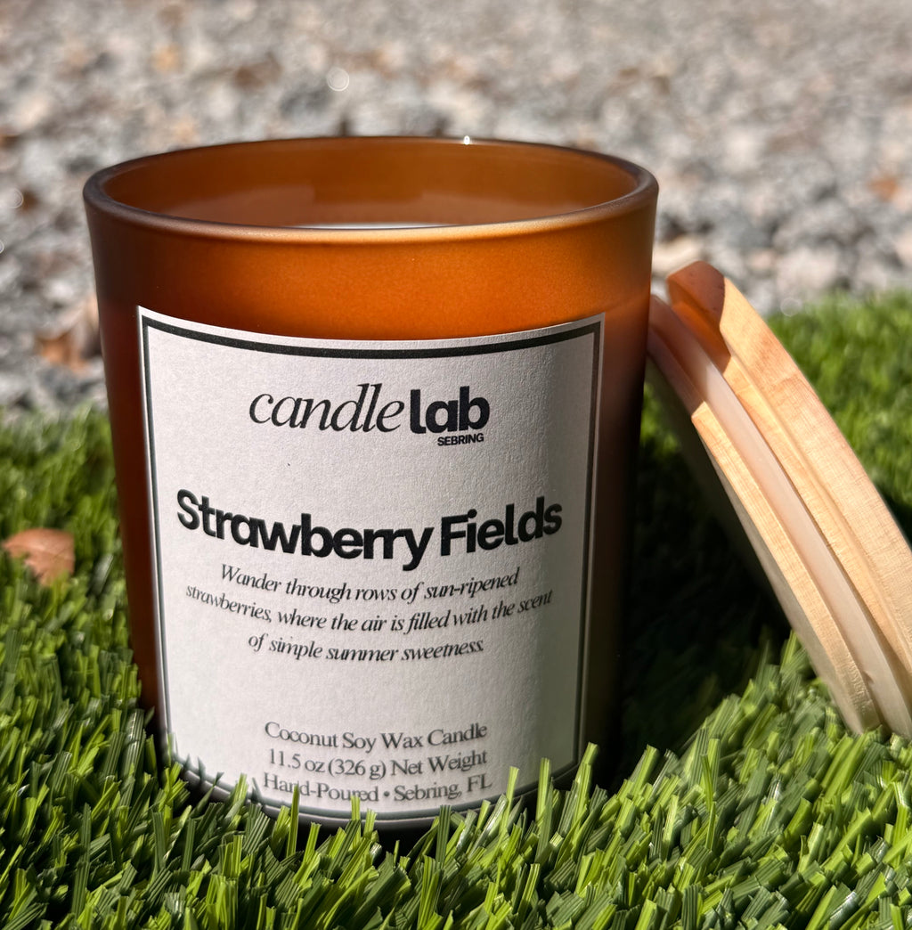 Strawberry Fields Candle - Fresh Strawberry Scent